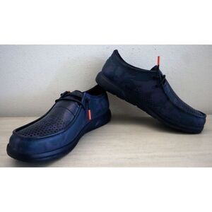 REEF Men’s Sz 10 Navy/Camo Water Coast Waterproof Slip-On Boat Shoes